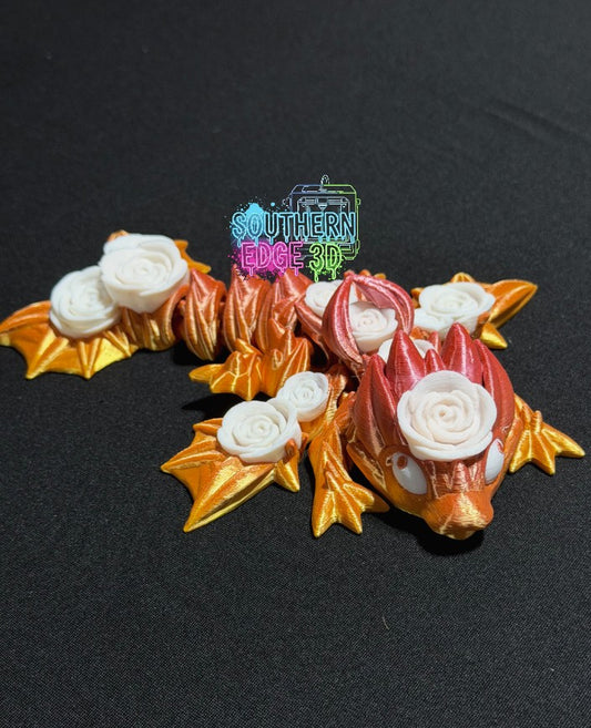 Rainbow Rose Mini Dragon